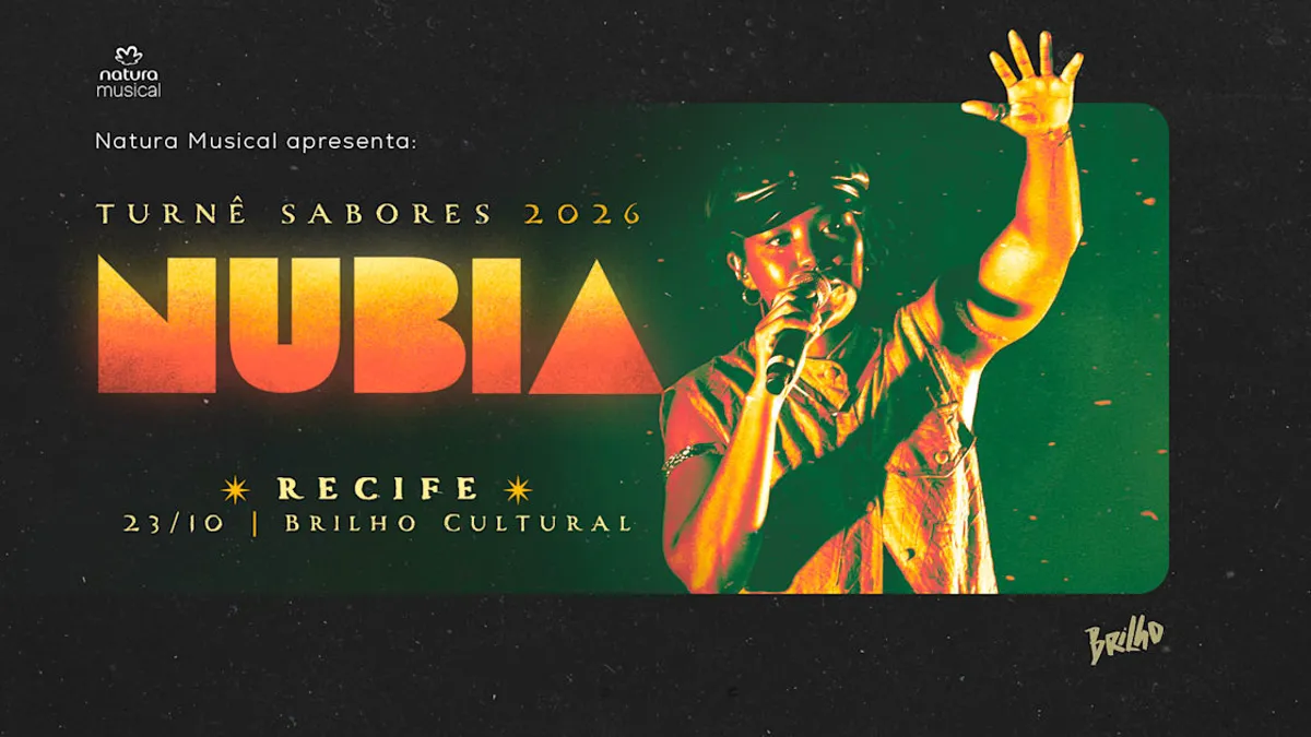 Turnê Sabores 2026 - Nubia