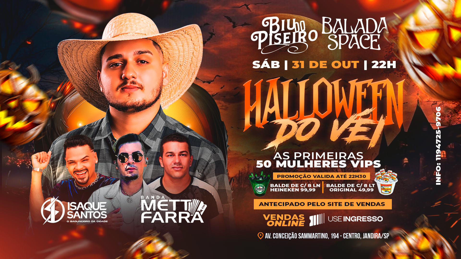 Halloween do Véi na Balada Space 🎃