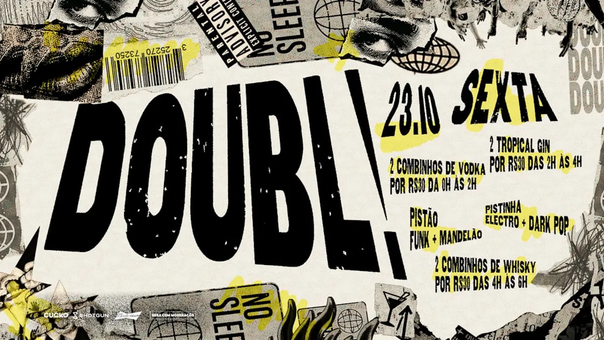 Doubl! //Funk//Eletro//Dark Pop// 23.10 @Cucko